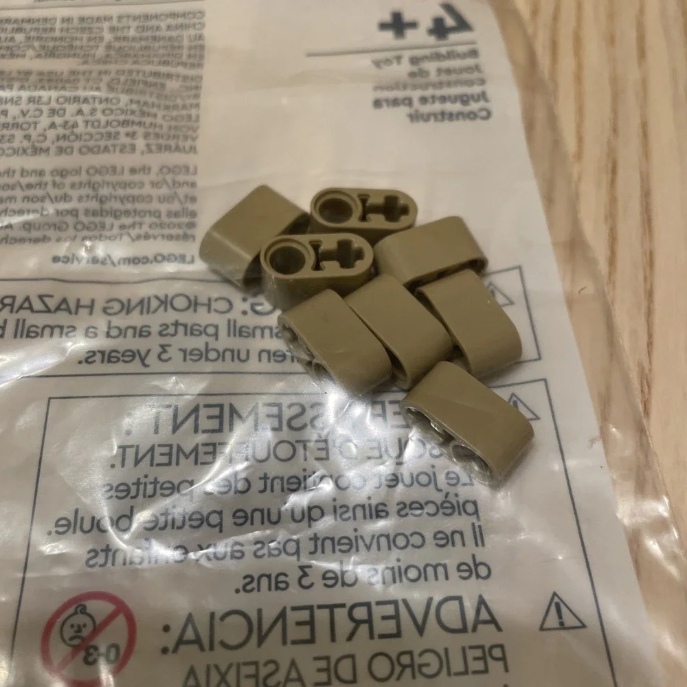 LEGO building toy‎ set packaged in a clear plastic bag